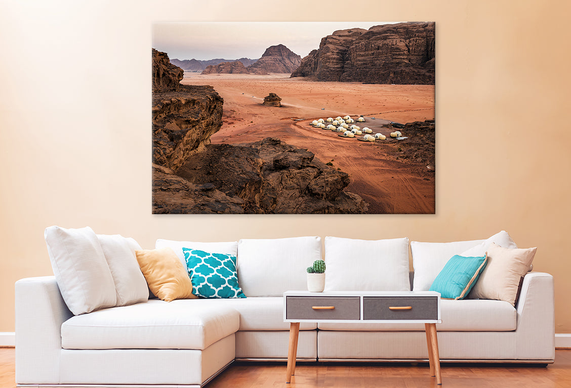 Luxury Camping in Wadi Rum Wall Art Decor 100% Australian Made