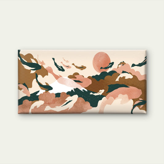 Japanese Koi Fish Sun Clouds Wall Art Canvas Office Home Room Framed 120x60cm