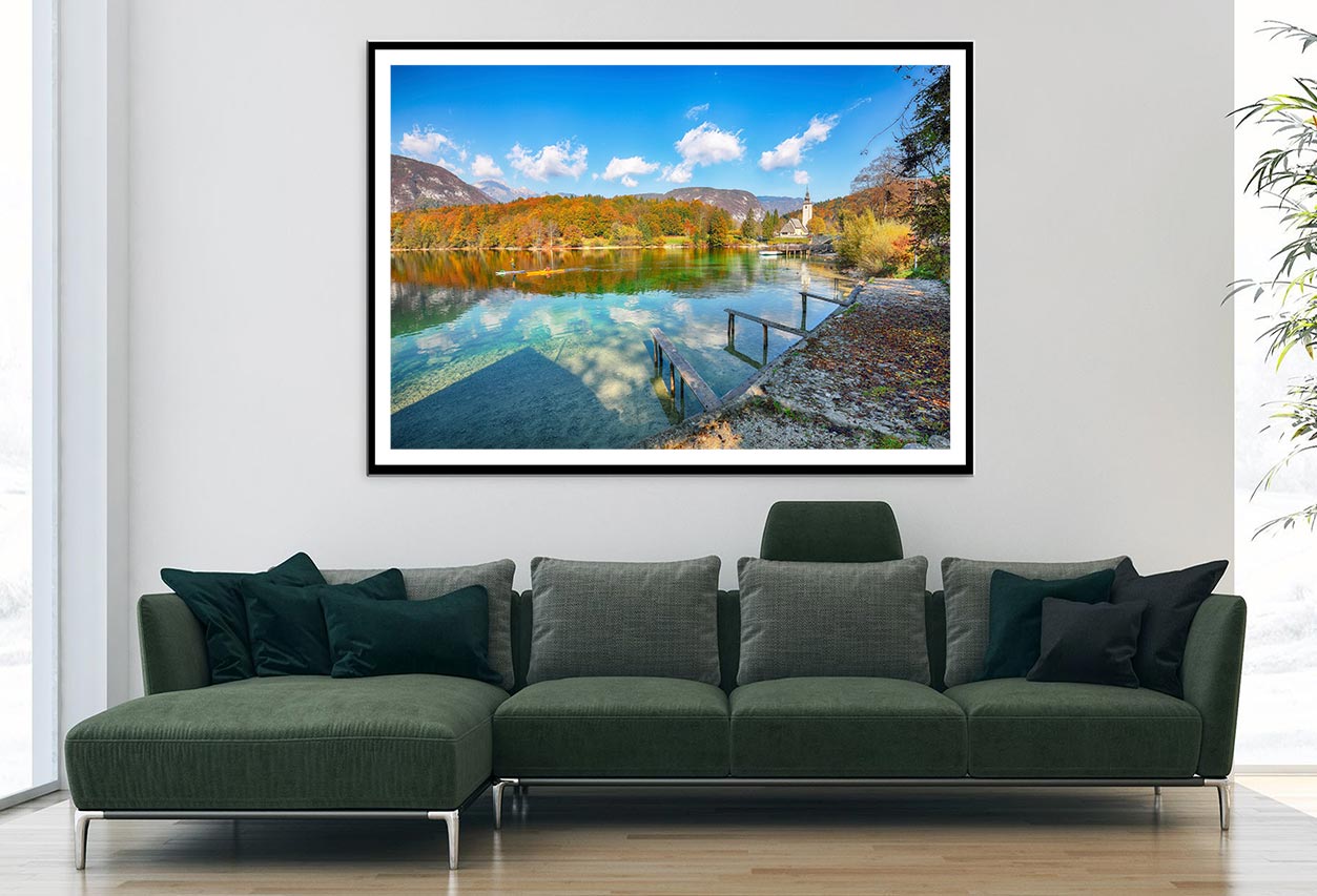 Church Of St. John On Bohinj Lake Home Decor Premium Quality Poster Print Choose Your Sizes