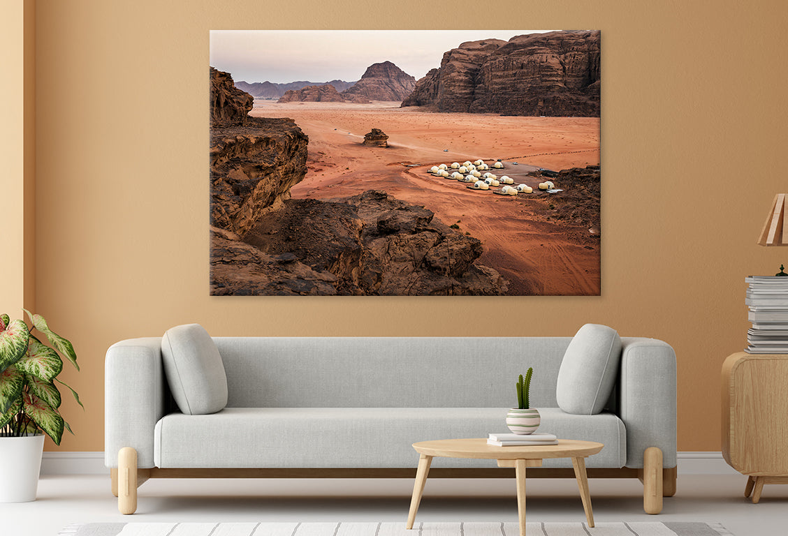 Luxury Camping in Wadi Rum Wall Art Decor 100% Australian Made