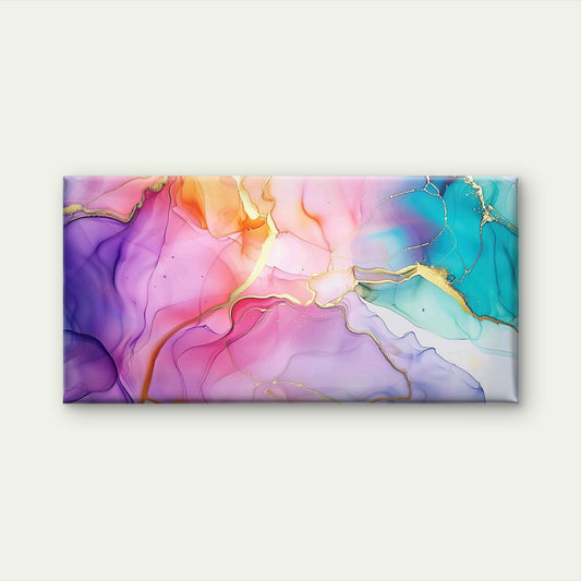 Marble Ink Texture Abstract Wall Art Canvas Office Home Room Framed 120x60cm