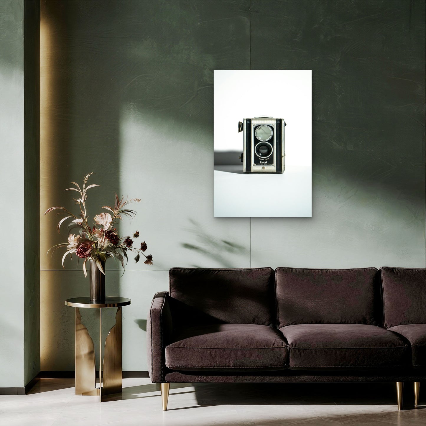 Kodak Duaflex Camera A Vintage Pseudo Twin Lens Reflex 40x60cm Metal Print Ready to Hang