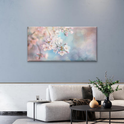 Japanese Sakura Bloom Art Wall Art Canvas Office Home Room Framed 120x60cm