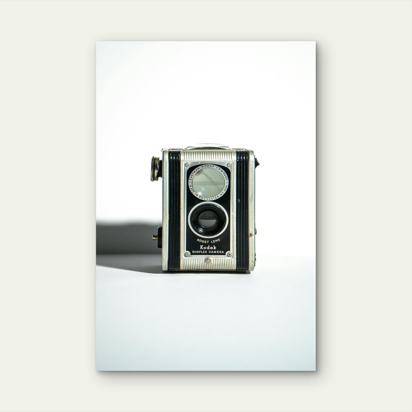 Kodak Duaflex Camera A Vintage Pseudo Twin Lens Reflex 60x90cm Metal Print Ready to Hang