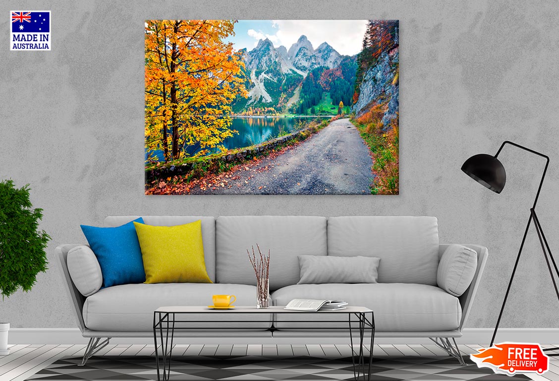 Autumn Scene Of Vorderer Lake Print 100% Australian Made