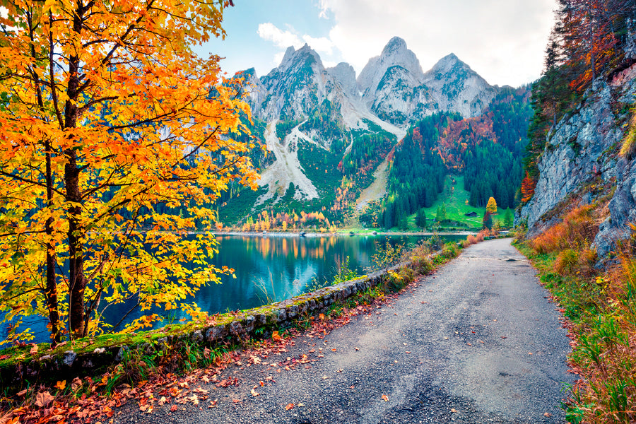 Autumn Scene Of Vorderer Lake Print 100% Australian Made