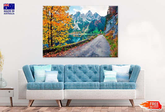 Autumn Scene Of Vorderer Lake Print 100% Australian Made