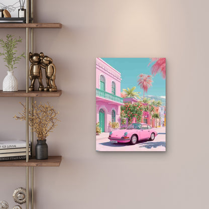 California Travel Trendy 60x90cm Metal Print Ready to Hang