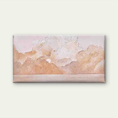 Pastel Clouds Painting in Soft Wall Art Canvas Office Home Room Framed 120x60cm - Bella Home Decor