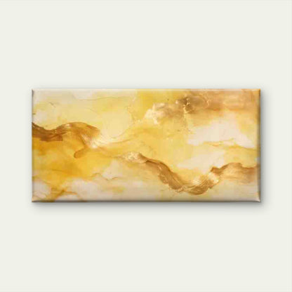 Golden Abstract Fluid Marble Wall Art Canvas Office Home Room Framed 120x60cm
