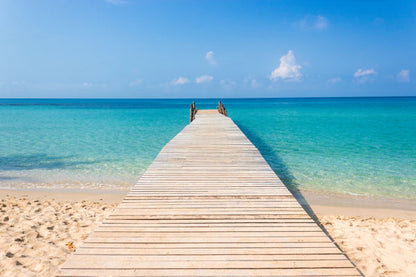 Stunning beach long pier 90x60cm Print 100% Australian Made