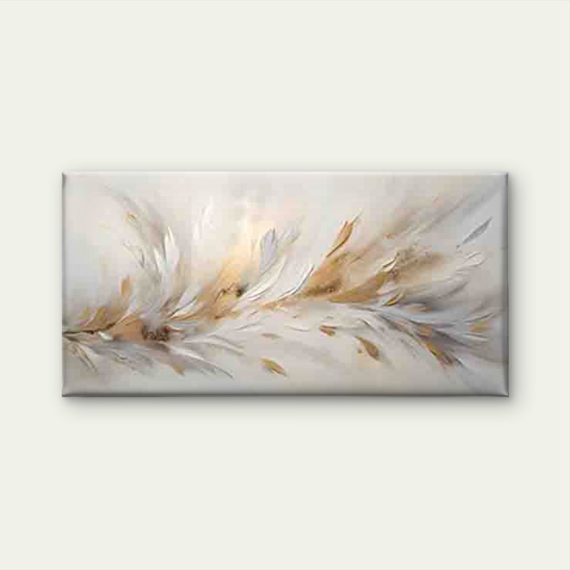 Abstract Dynamic Feather Wall Art Canvas Office Home Room Framed 120x60cm - Bella Home Decor
