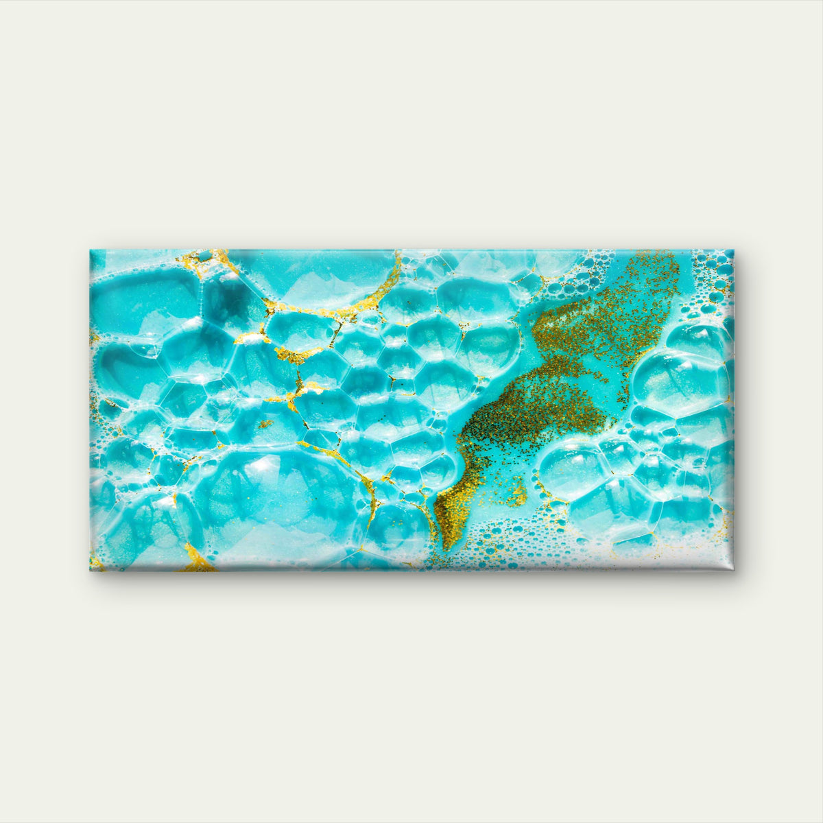 A Close-Up Shot of Bubbles Wall Art Canvas Office Home Room Framed 120x60cm