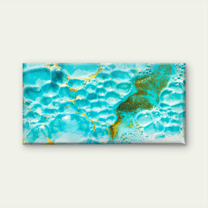 A Close-Up Shot of Bubbles Wall Art Canvas Office Home Room Framed 120x60cm