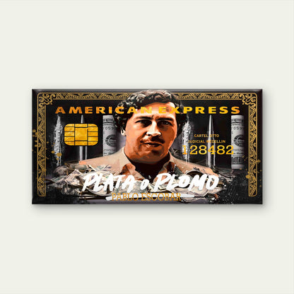 Cartel Boss Card Money Print Wall Art Canvas Office Home Room Framed 120x60cm - Bella Home Decor