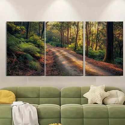 3pcs Yarra Valley Dandenong Forest Australia Wall Art Set Canvas Framed 40x60cm - High Quality Print 100% Australian Made Wall Canvas Ready to Hang