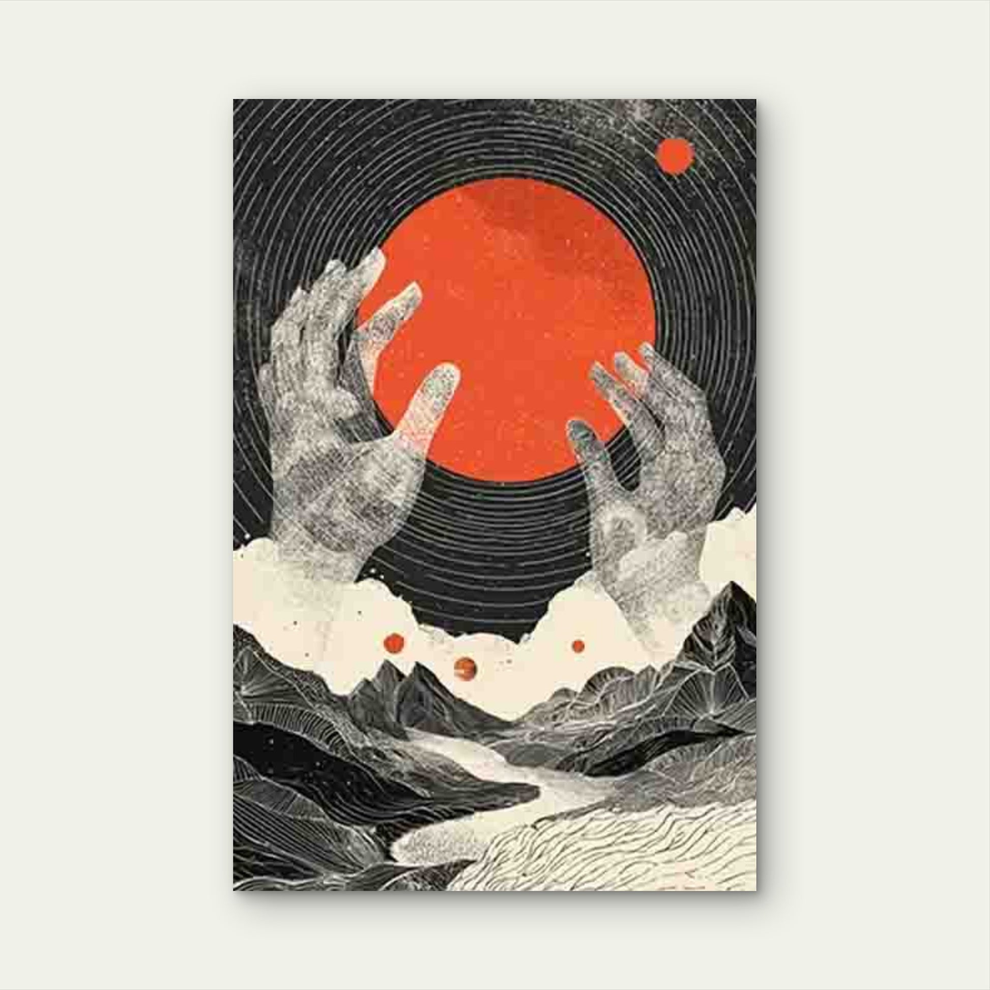 Cosmic Hands of Creation Metal Print Ready to Hang - Bella Home Decor