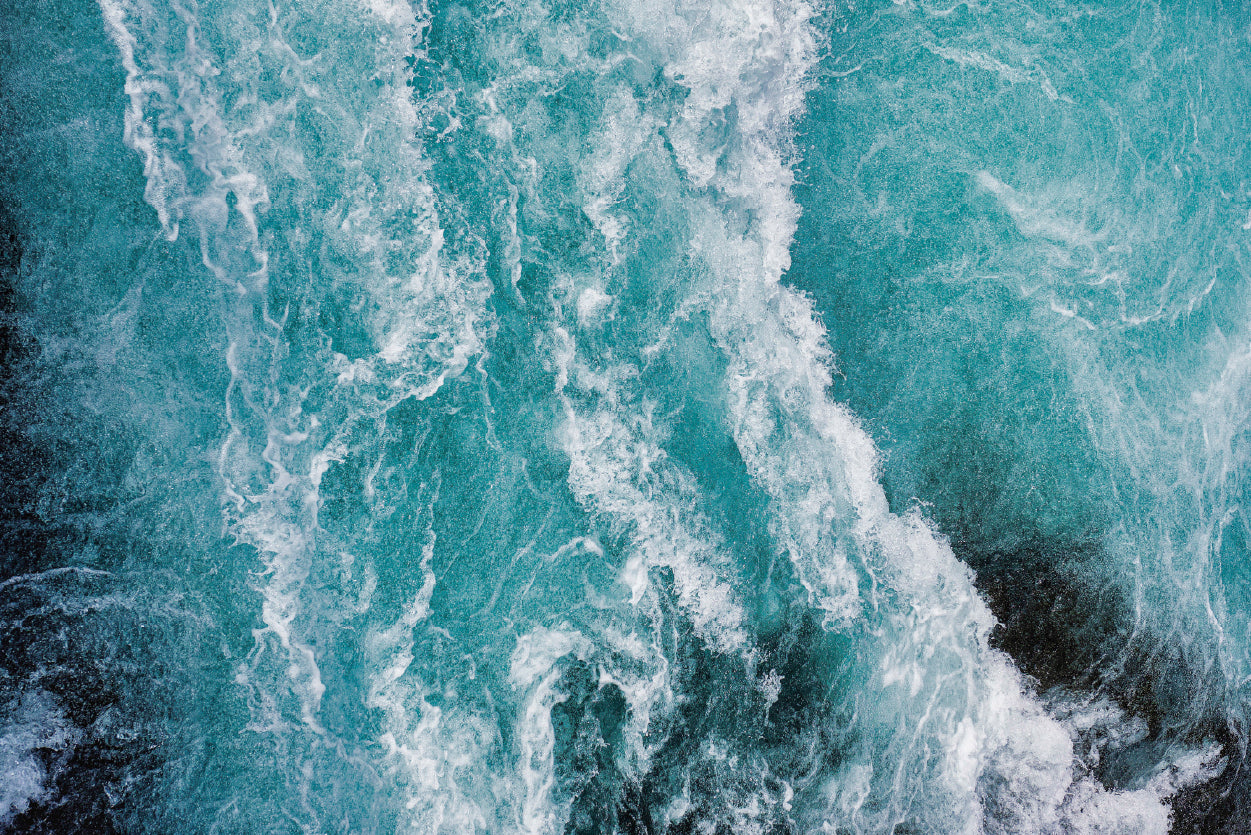 Close-Up of a Wave in the Ocean Home Decor Premium Quality Poster Print Choose Your Sizes - Bella Home Decor