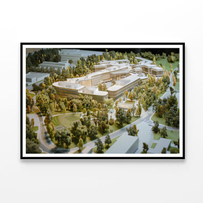 Buildings Surrounded By Trees Home Decor Premium Quality Poster Print Choose Your Sizes