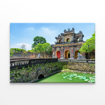 East Gate view of Hue Citadel Wall Art Decor 100% Australian Made