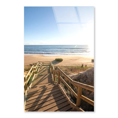 One Of the Most Beautiful Beaches in Spain Portrait Photograph Acrylic Glass Print Tempered Glass Wall Art 100% Made in Australia Ready to Hang