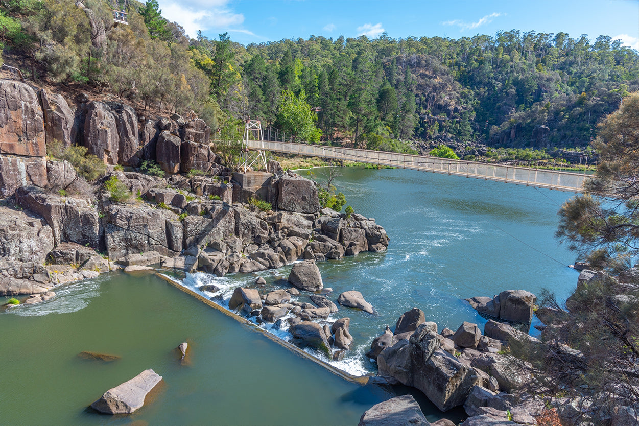 Alexandra Suspension Bridge Cataract Gorge Tasmania Wall Art Decor 100% Australian Made