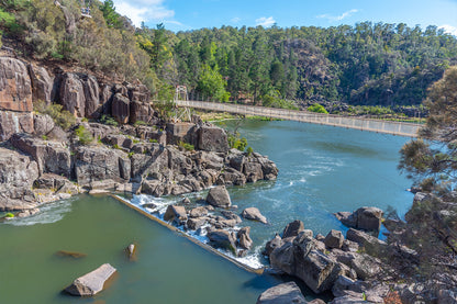 Alexandra Suspension Bridge Cataract Gorge Tasmania Wall Art Decor 100% Australian Made