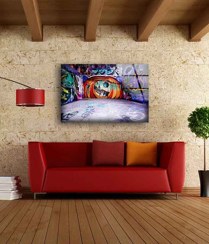 Abstract Wall Graffiti UV Direct Aluminum Print Australian Made Quality