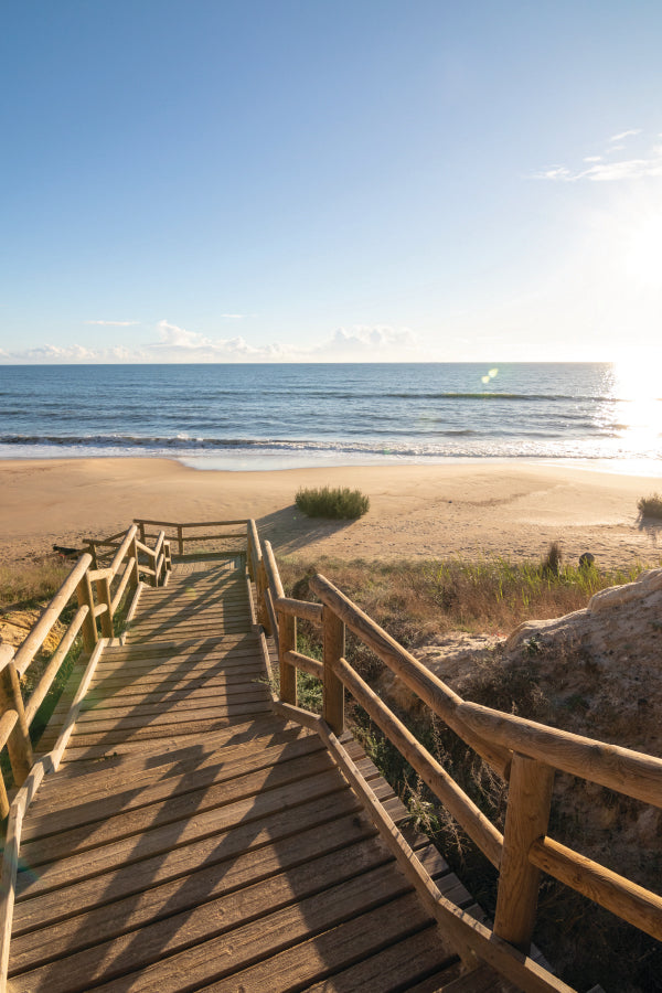 One Of the Most Beautiful Beaches in Spain Portrait Photograph Acrylic Glass Print Tempered Glass Wall Art 100% Made in Australia Ready to Hang