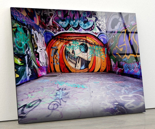 Abstract Wall Graffiti UV Direct Aluminum Print Australian Made Quality