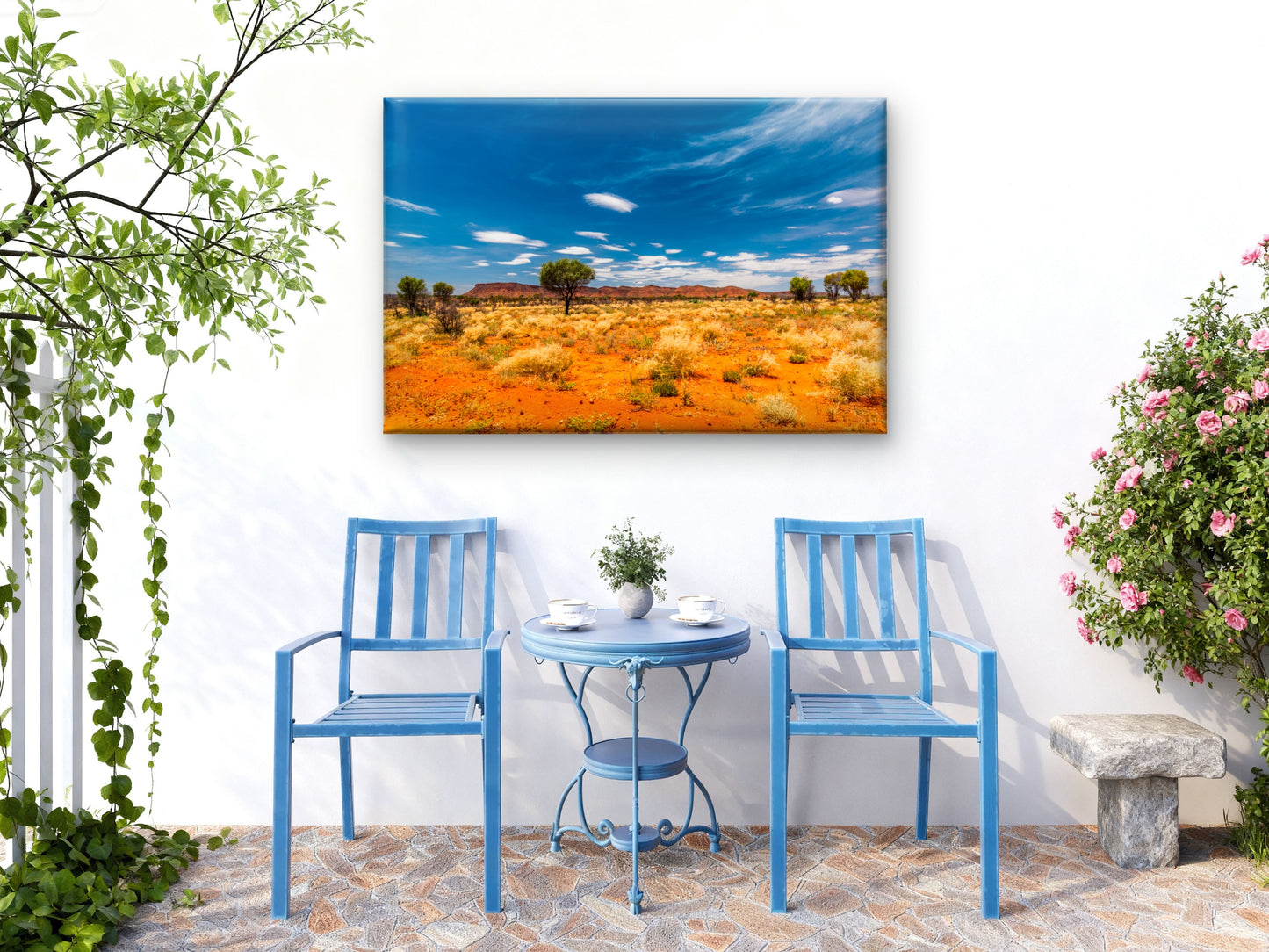 Hakea Tree in Australian Outback Wall Art Decor 100% Australian Made