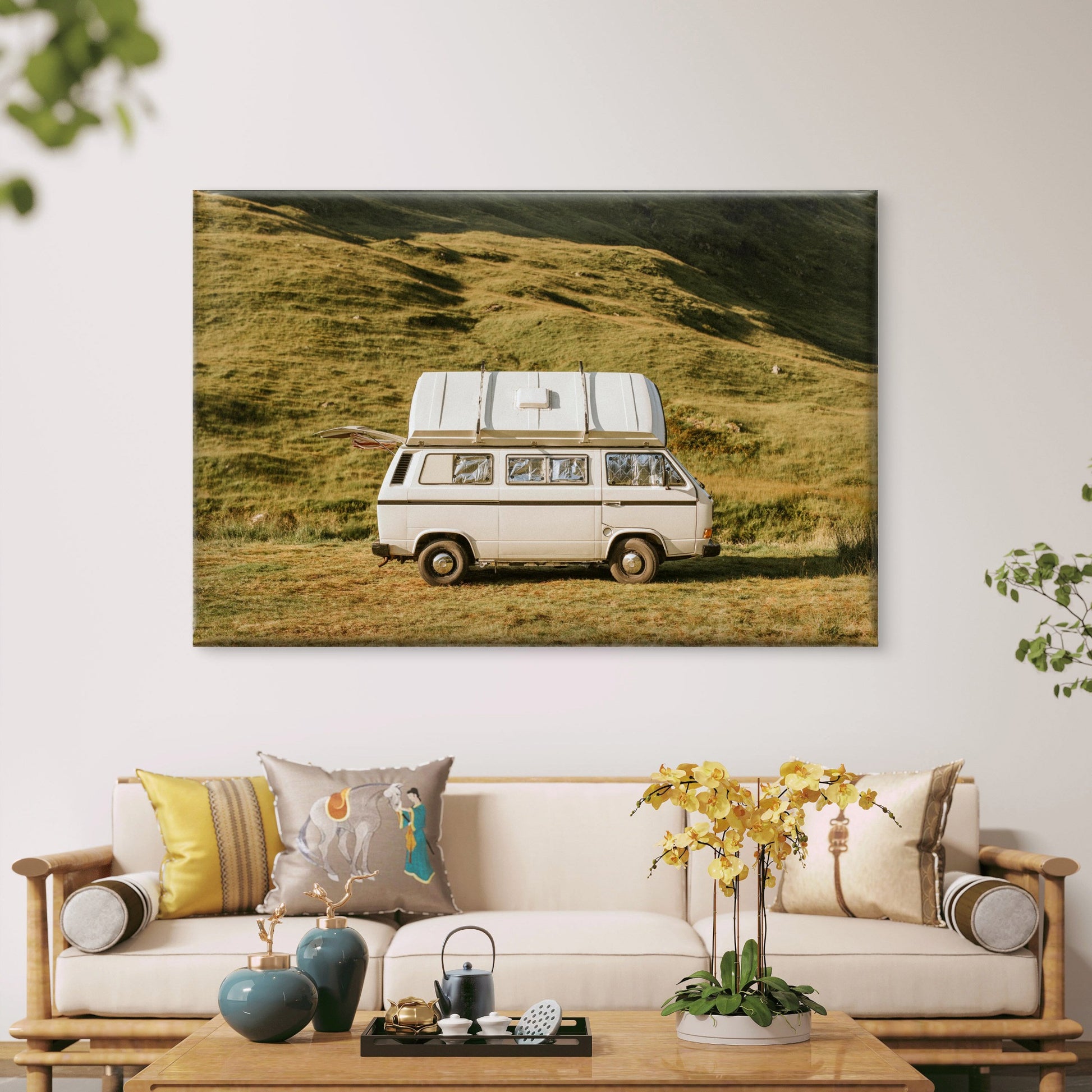 Camper Van Scotland Highlands Wall Art Decor 100% Australian Made - Bella Home Decor