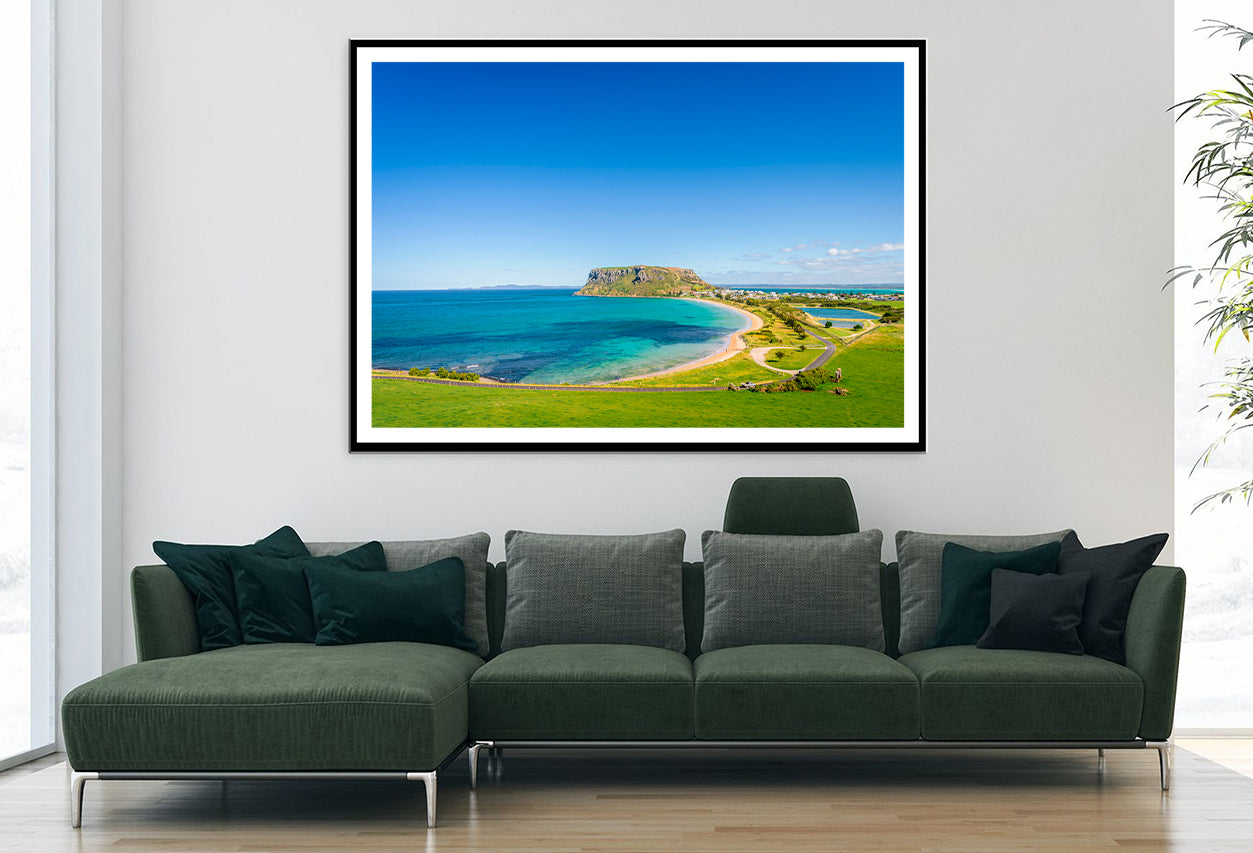 Green Grass Lands on Sunny Day Australia Home Decor Premium Quality Poster Print Choose Your Sizes