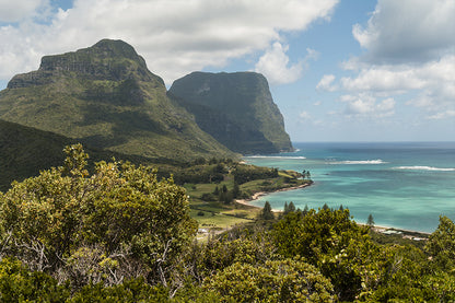 Lord Howe Island NSW Mount Eliza Scenic View Wall Art Decor 100% Australian Made