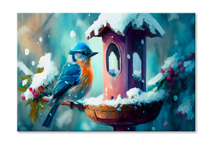 Beautiful Small Bird in Garden Wall Art Limited Edition High Quality Print