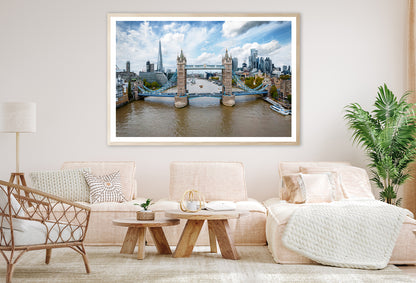 Tower Bridge in Thames River UK Home Decor Premium Quality Poster Print Choose Your Sizes