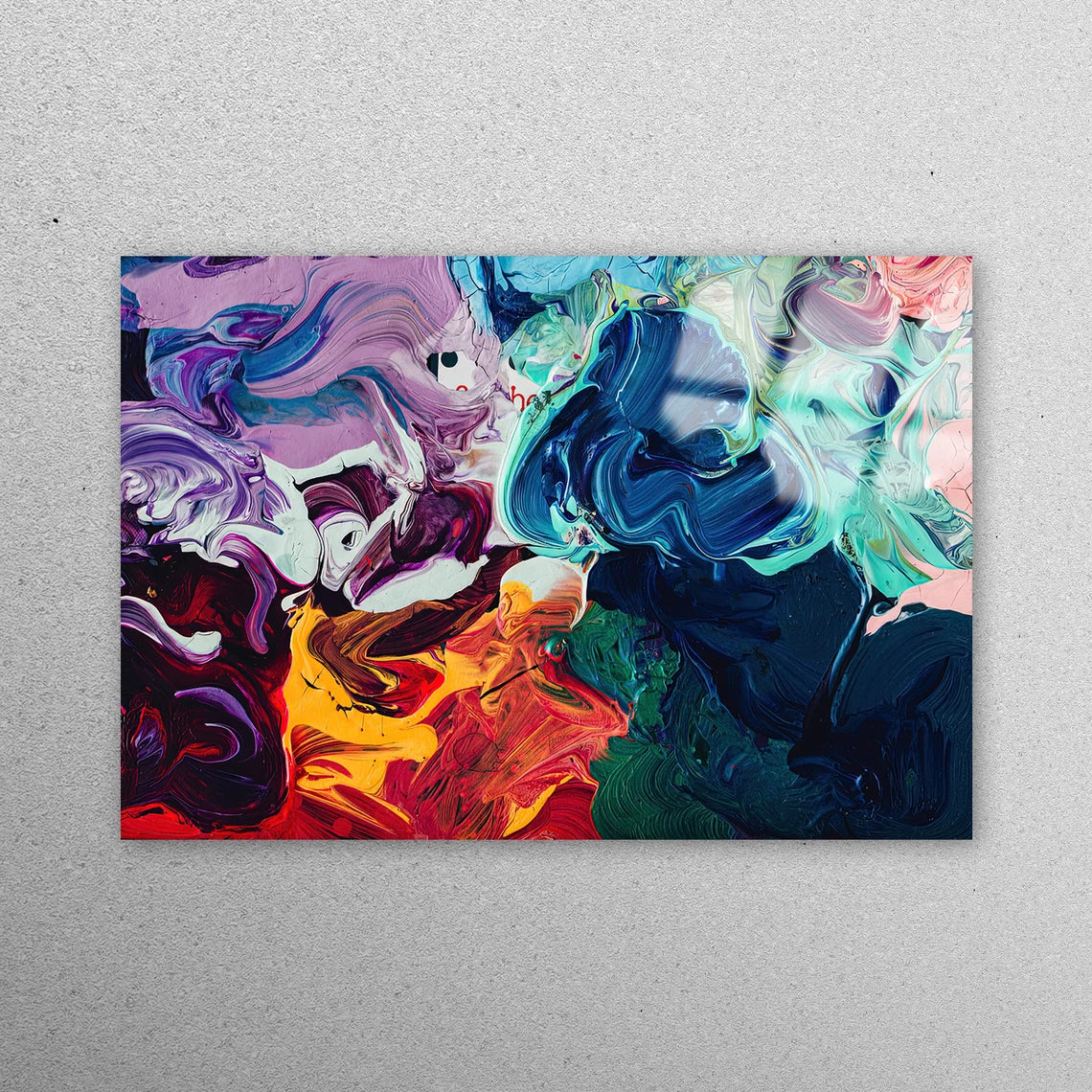 Colorful Abstract Acrylic Glass Print Tempered Glass Wall Art 100% Made in Australia Ready to Hang