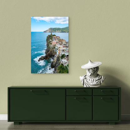 Vernazza Italy Cinque Terre 60x90cm Metal Print Ready to Hang - Bella Home Decor