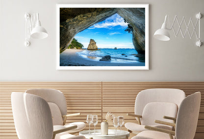 Cathedral Cove Beach New Zealand Home Decor Premium Quality Poster Print Choose Your Sizes