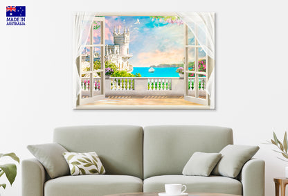 Beautiful View of the Castle Swallow's Nest Wall Art Decor 100% Australian Made