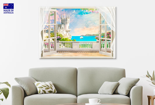 Beautiful View of the Castle Swallow's Nest Wall Art Decor 100% Australian Made