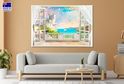 Beautiful View of the Castle Swallow's Nest Wall Art Decor 100% Australian Made