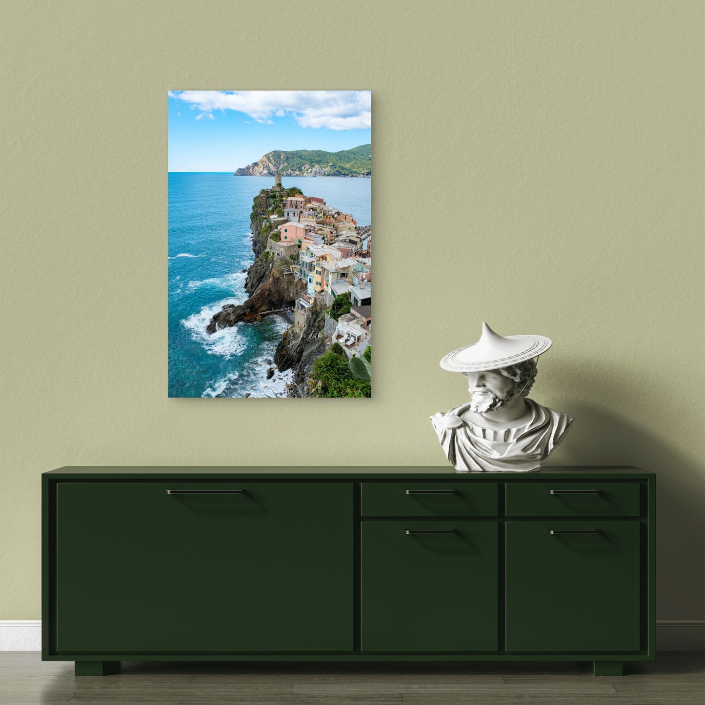 Vernazza Italy Cinque Terre 40x60cm Metal Print Ready to Hang - Bella Home Decor