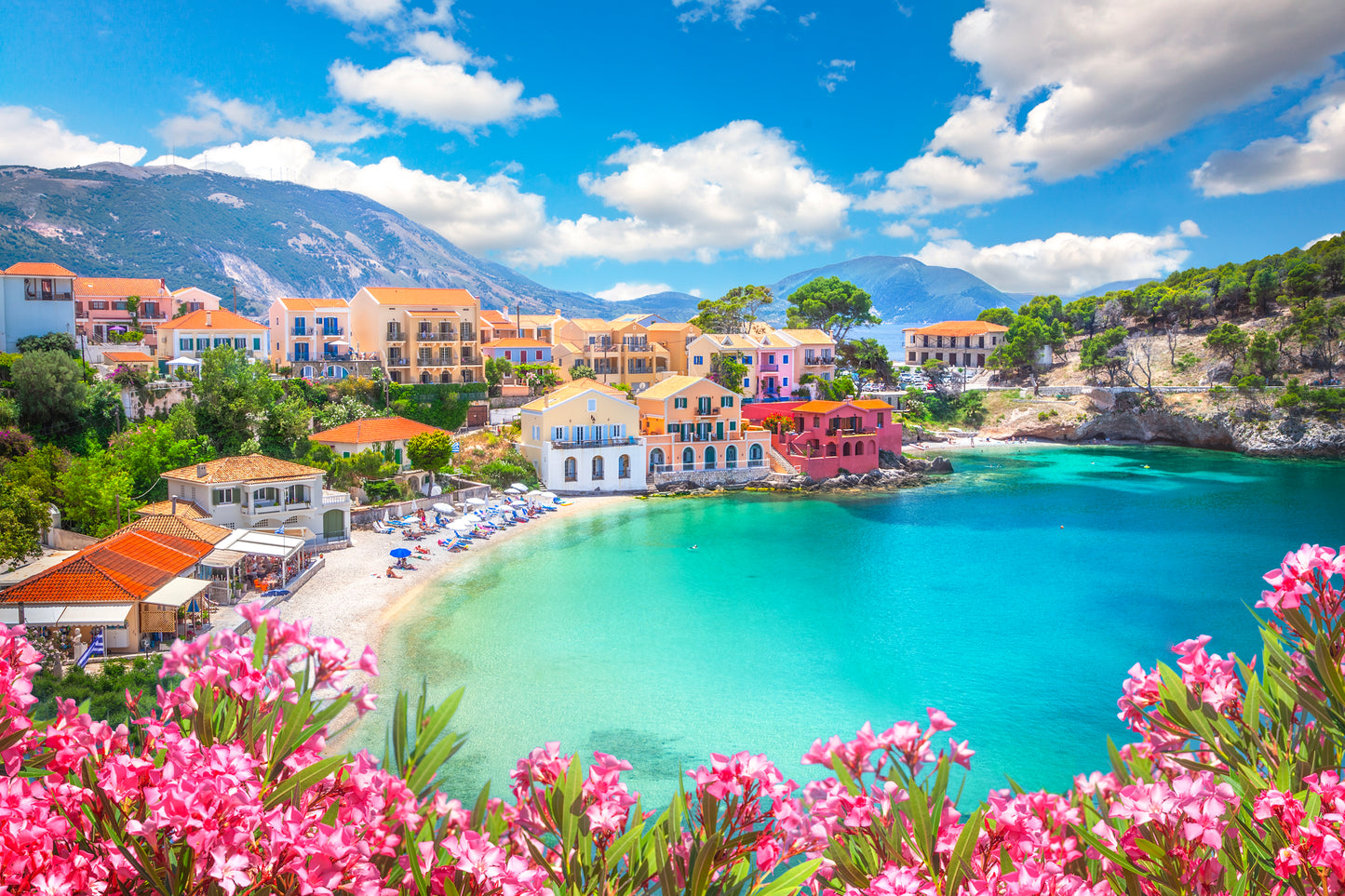 Coastal Village Of Assos in Greece Wall Art Decor 100% Australian Made - Bella Home Decor