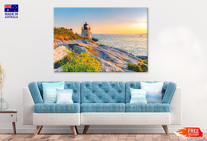 Castle Hill Lighthouse In Island Print 100% Australian Made