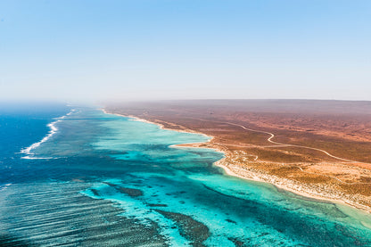 Ningaloo Reef Western Australia Aerial Ocean Wall Art Decor 100% Australian Made