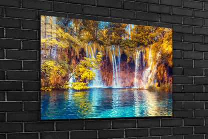 Paradise Waterfall View UV Direct Aluminum Print Australian Made Quality