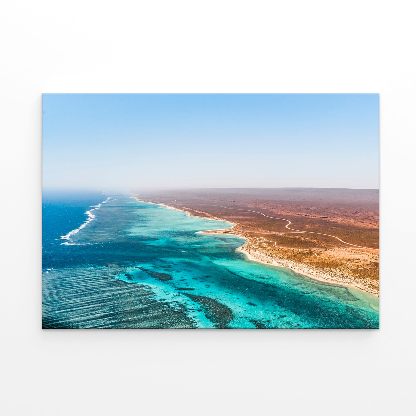 Ningaloo Reef Western Australia Aerial Ocean Wall Art Decor 100% Australian Made