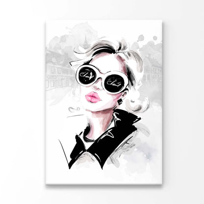 B&W Fashion Art 3D Design Acrylic Glass Print Tempered Glass Wall Art 100% Made in Australia Ready to Hang