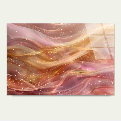 Elegant Pastel Shimmer Tempered Glass Printing Wall Art Australian Made Quality